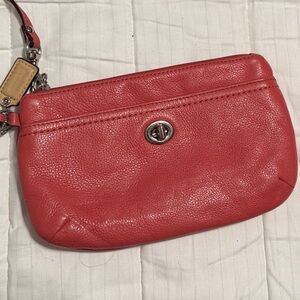 Coach Leather Wristlet